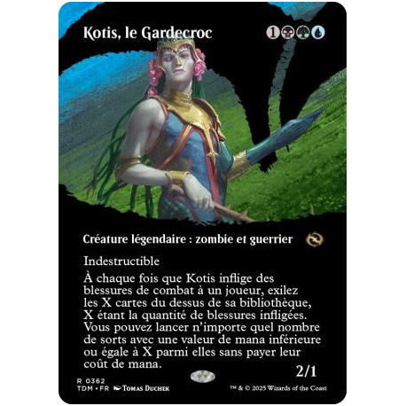 (Foil) Multicolore - Kotis, le Gardecroc (V2 - Borderless clan) (R) [TDM]
