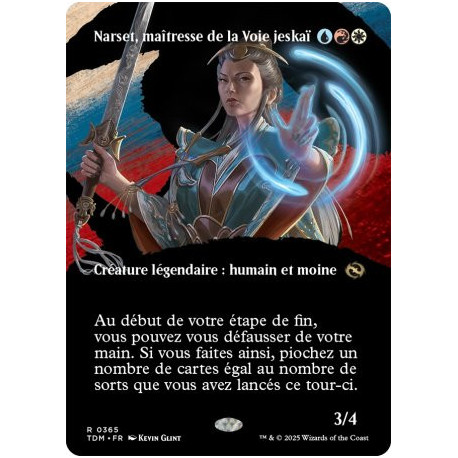 (Foil) Multicolore - Narset, maîtresse de la Voie jeskaï (V2 - Borderless clan) (R) [TDM]