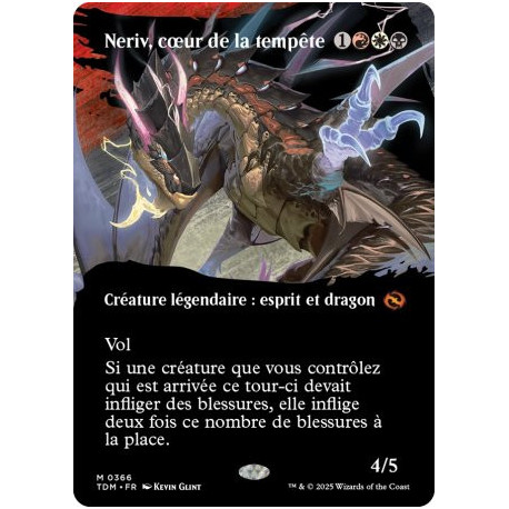 (Foil) Multicolore - Neriv, cœur de la tempête (V3 - Borderless clan) (M) [TDM]