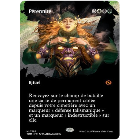 (Foil) Multicolore - Pérennité (V2 - Borderless clan) (M) [TDM]