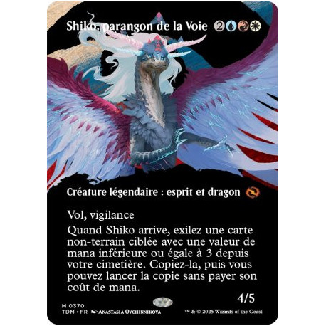 (Foil) Multicolore - Shiko, parangon de la Voie (V3 - Borderless clan) (M) [TDM]