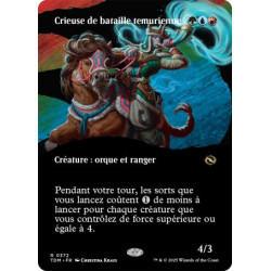(Foil) Multicolore - Crieuse de bataille temurienne (V2 - Borderless clan) (R) [TDM]