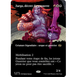 (Foil) Multicolore - Zurgo, décret du tonnerre (V2 - Borderless clan) (R) [TDM]