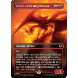 (Foil) Rouge - Escouflenfer magmatique (V3 - Borderless Reversible) (R) [TDM]