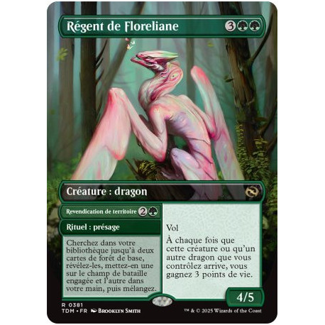 (Foil) Verte - Regent de Floreliane // Revendication de territoire (V2 - Borderless Reversible) (R) [TDM]