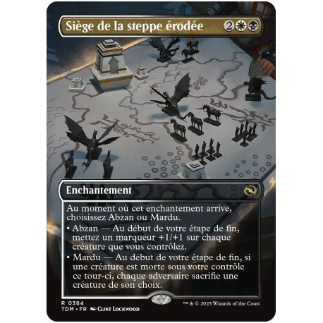 (Foil) Multicolore - Siège de la steppe érodée (V2 - Borderless) (R) [TDM]