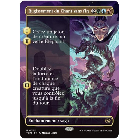 (Foil) Multicolore - Rugissement du Chant sans fin (V2 - Borderless) (R) [TDM]