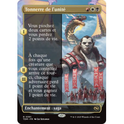 (Foil) Multicolore - Tonnerre de l'unité (V2 - Borderless) (R) [TDM]
