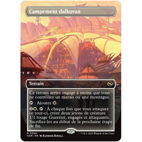 (Foil) Terrain - Campement dalkovan (V2 - Borderless) (R) [TDM]