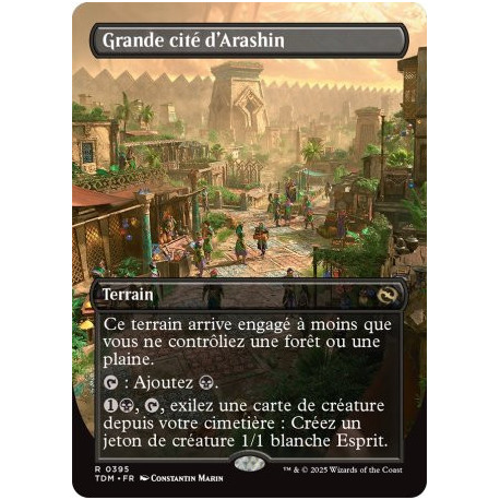 (Foil) Terrain - Grande cité d'Arashin (V2 - Borderless) (R) [TDM]