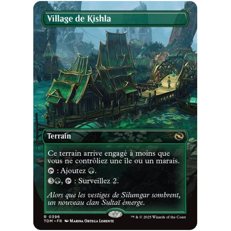 (Foil) Terrain - Village de Kishla (V2 - Borderless) (R) [TDM]