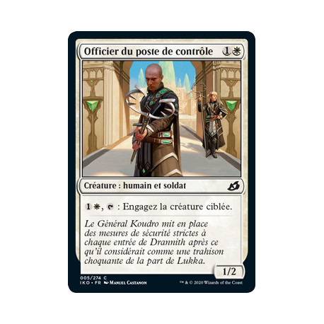 (Foil) Blanche - Officier du poste de contrôle (C) [IKO]