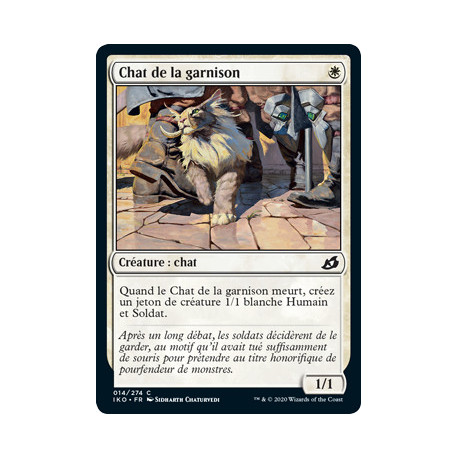 (Foil) Blanche - Chat de la garnison (C) [IKO]