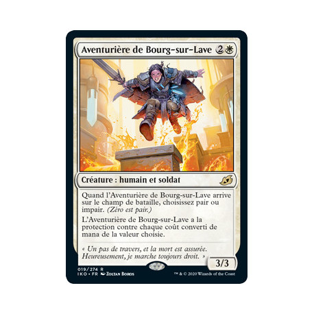 (Foil) Blanche - Aventurière de Bourg-sur-Lave (R) [IKO]