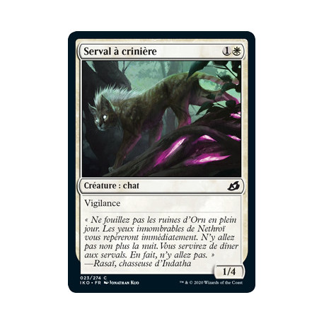 (Foil) Blanche - Serval à crinière (C) [IKO]