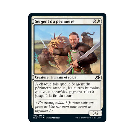 (Foil) Blanche - Sergent du périmètre (C) [IKO]