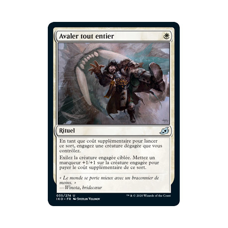(Foil) Blanche - Avaler tout entier (U) [IKO]