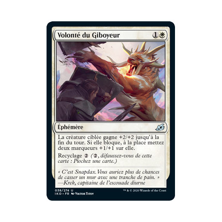 (Foil) Blanche - Volonté du Giboyeur (U) [IKO]