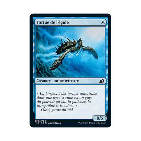 (Foil) Bleue - Tortue de l'égide (C) [IKO]