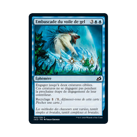 (Foil) Bleue - Embuscade du voile de gel (C) [IKO]