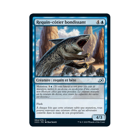 (Foil) Bleue - Requin-côtier bondissant (V1) (U) [IKO]