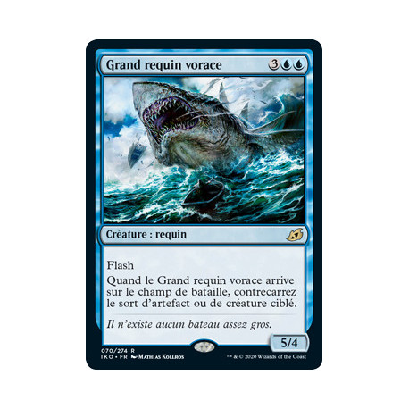 (Foil) Bleue - Grand requin vorace (R) [IKO]