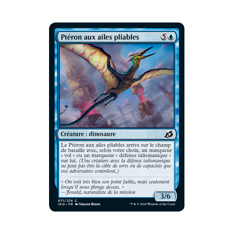 (Foil) Bleue - Ptéron aux ailes pliables (C) [IKO]