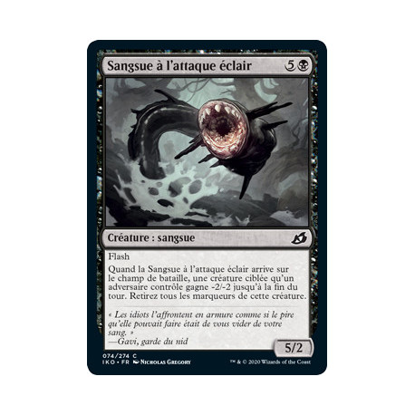 (Foil) Noire - Sangsue à l'attaque éclair (C) [IKO]