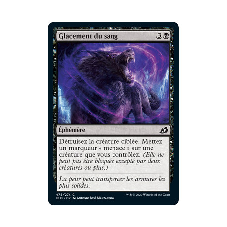 (Foil) Noire - Glacement du sang (C) [IKO]
