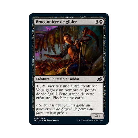 (Foil) Noire - Braconnière de gibier (C) [IKO]