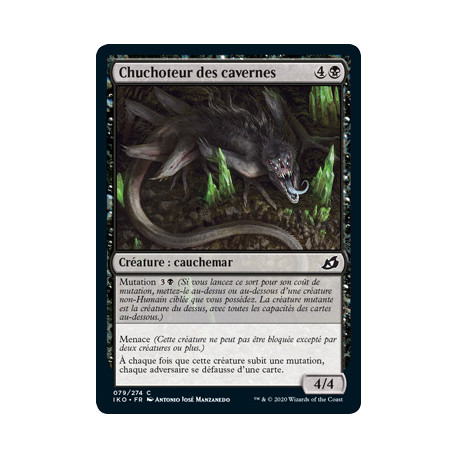 (Foil) Noire - Chuchoteur des cavernes (V1) (C) [IKO]