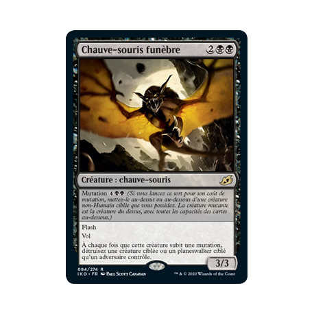 (Foil) Noire - Chauve-souris funèbre (V1) (R) [IKO]