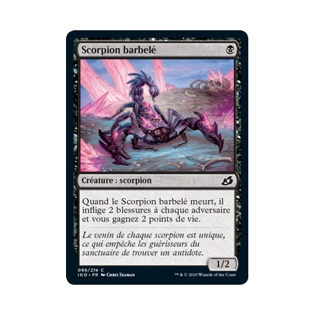 (Foil) Noire - Scorpion barbelé (C) [IKO]
