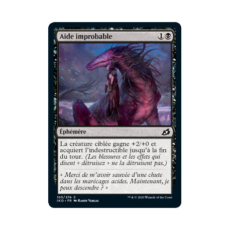 (Foil) Noire - Aide improbable (C) [IKO]