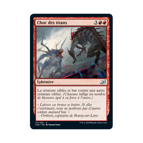 (Foil) Rouge - Choc des titans (U) [IKO]