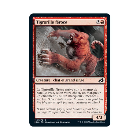 (Foil) Rouge - Tigrorille féroce (C) [IKO]