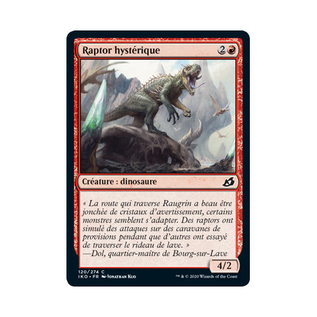(Foil) Rouge - Raptor hystérique (C) [IKO]
