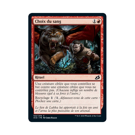 (Foil) Rouge - Choix du sang (C) [IKO]