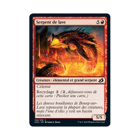 (Foil) Rouge - Serpent de lave (C) [IKO]