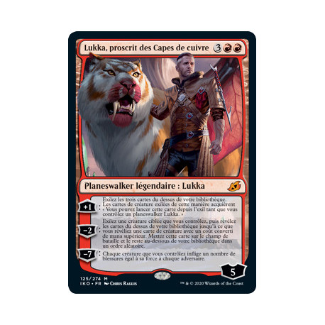 (Foil) Rouge - Lukka, proscrit des Capes de cuivre (V1) (M) [IKO]