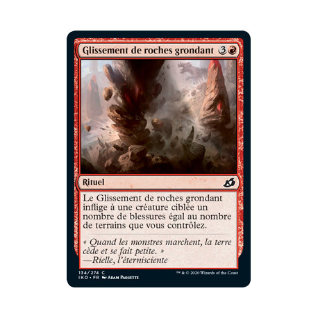 (Foil) Rouge - Glissement de roches grondant (C) [IKO]