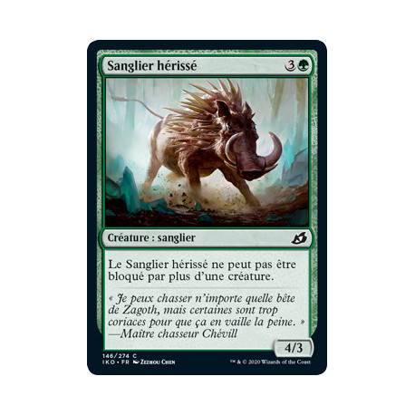 (Foil) Verte - Sanglier hérissé (C) [IKO]