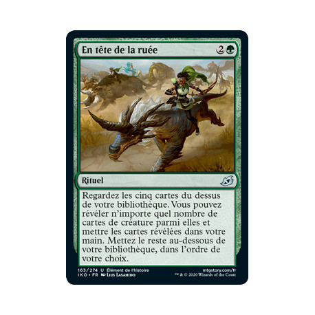 (Foil) Verte - En tête de la ruée (U) [IKO]