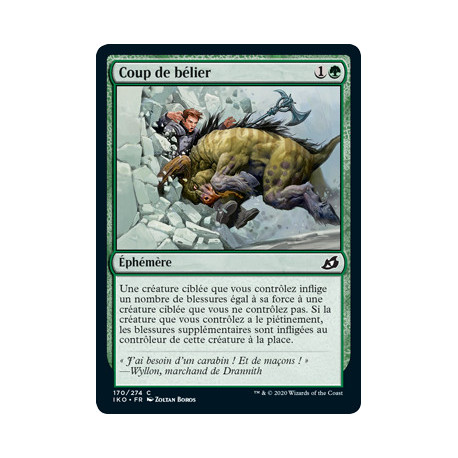 (Foil) Verte - Coup de bélier (C) [IKO]