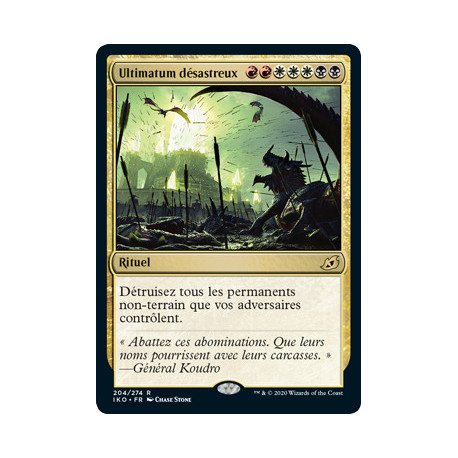 (Foil) Or - Ultimatum désastreux (R) [IKO]