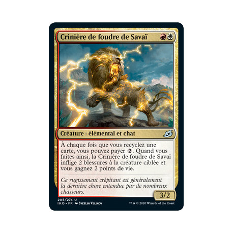 (Foil) Or - Crinière de foudre de Savaï (U) [IKO]