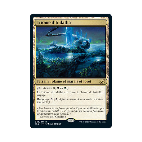 (Foil) Terrain - Triome d'Indatha (V1) (R) [IKO]
