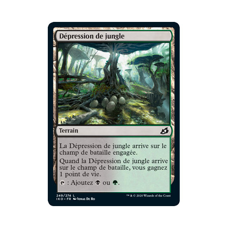 (Foil) Terrain - Dépression de jungle (C) [IKO]