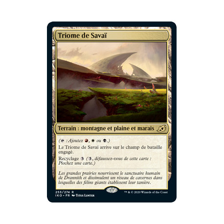 (Foil) Terrain - Triome de Savaï (V1) (R) [IKO]
