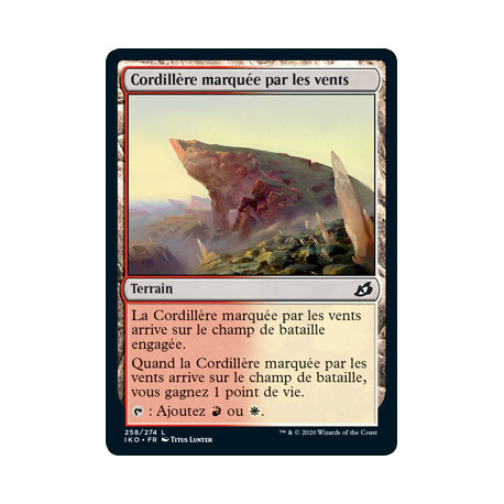 (Foil) Terrain - Cordillère marquée par les vents (C) [IKO]
